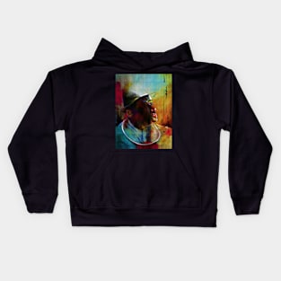 Bight of Biafra dweller: abstract Painting Kids Hoodie